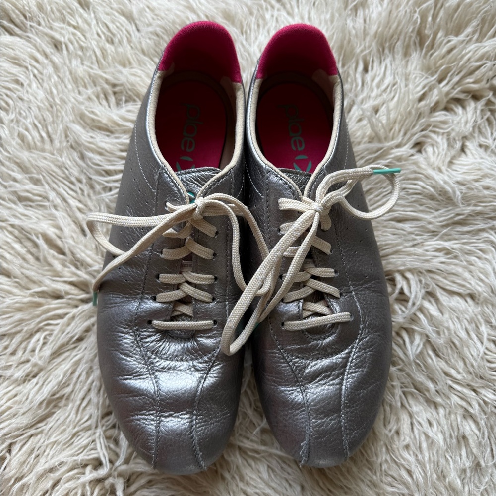PLAE Sun Hematite metallic full grain leather sneakers Packables Collection 10 - Picture 8 of 16